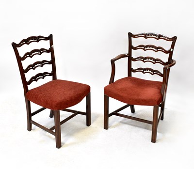Lot 41 - A set of eight 18th century style mahogany...