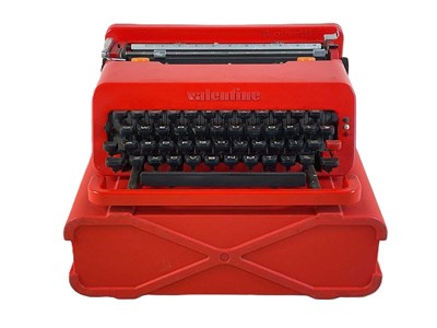 Lot 29 - ETTORE SOTTSASS FOR OLIVETTI; a 'Valentine'...