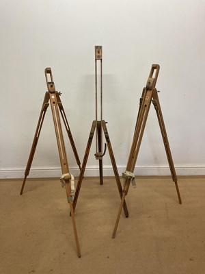 Lot 30 - WINSOR & NEWTON LTD; two wooden folding artist'...