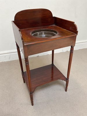 Lot 224 - An early 20th century mahogany washstand with...