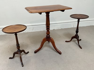 Lot 229 - A Victorian mahogany tilt top tripod table and...