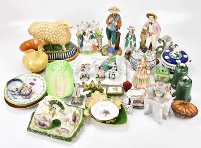 Lot 1400 - A collection of ceramics including...