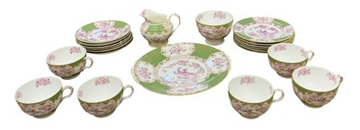 Lot 626 - MINTON; a part six setting tea service,...