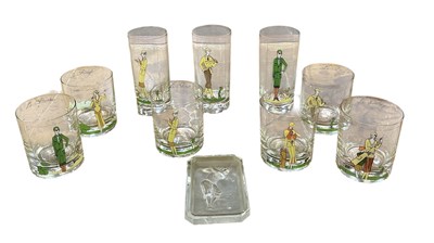 Lot 662 - GOLF INTEREST; a set of six early 20th century...