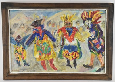 Lot 281 - SARAH DARLING; a modern oil on canvas, 'Dance...