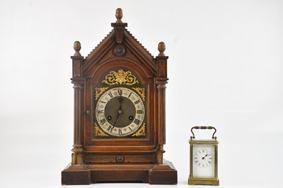 Lot 1377 - A late 19th century German carved walnut...
