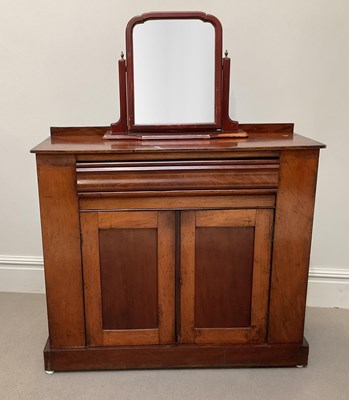 Lot 2071 - A Victorian mahogany chiffionier with freeze...