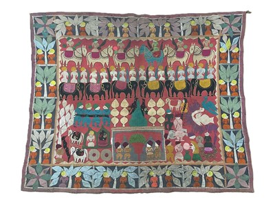 Lot 314 - An early 20th century Indian Kanduri shrine...
