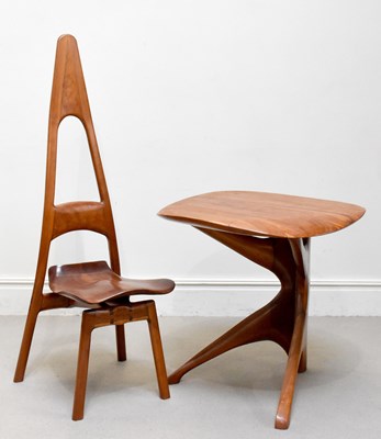 Lot 5 - A unique and important handmade cherry wood...