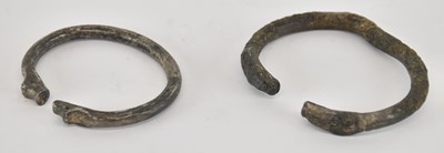 Lot 559 - Two ancient Byzantine silver children's...