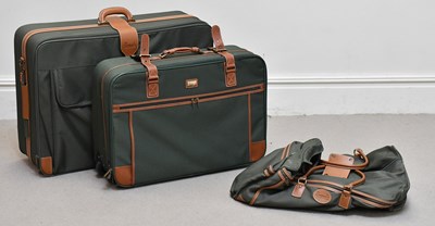Lot 1252 - HARRODS; a three piece luggage set comprising...