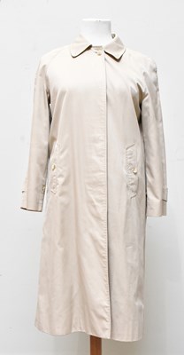 Lot 1308 - BURBERRY; a lady's beige cotton single...