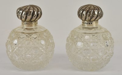 Lot 1257 - A pair of late Victorian hallmarked silver...