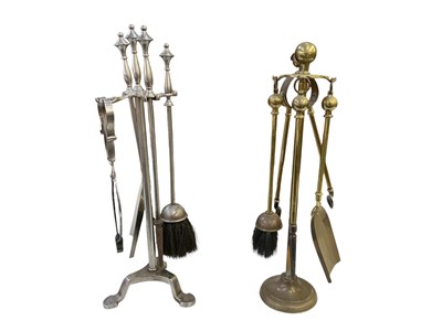 Lot 594 - An early 20th century silvered four piece...
