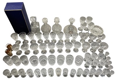 Lot 724 - WATERFORD; a part setting suite of crystal...