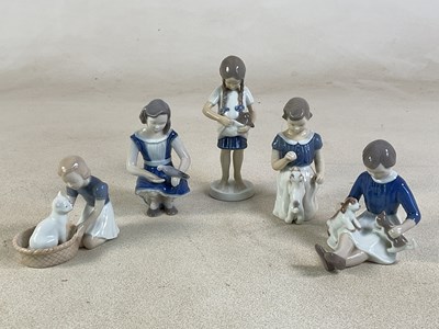 Lot 261 - ROYAL COPENHAGEN AND BING & GRONDAHL; five...