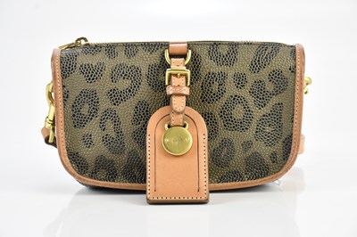 Lot 1481 - MULBERRY; a leopard print scotch grain...