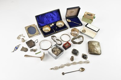 Lot 308 - A pair of Victorian hallmarked silver shell...