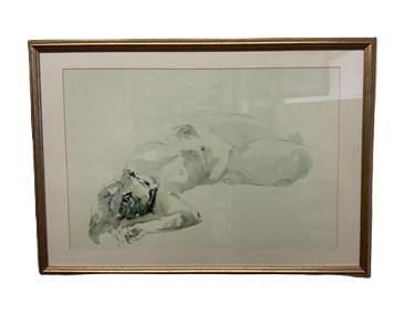 Lot 426 - UNATTRIBUTED; watercolour, female form,...