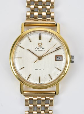 Lot 1024 - OMEGA; a gentleman’s 9ct gold cased De Ville...