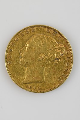 Lot 514 - A Victorian sovereign, 1842, shield back,...