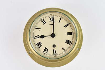 Lot 2308 - F W ELLIOTT LTD; a George V brass cased ship's...