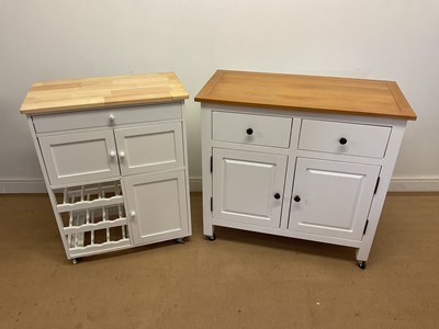 Lot 725 - Two modern kitchen utility units, one...