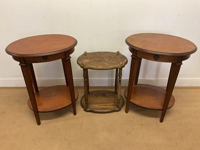 Lot 726 - Three modern occasional tables, the taller...