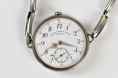 Lot 1119 - HENRY BIRKS; a hallmarked silver cased...