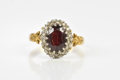 Lot 579 - A late Victorian yellow metal diamond and...