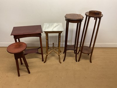 Lot 683 - Five jardiniere stands, including one example...