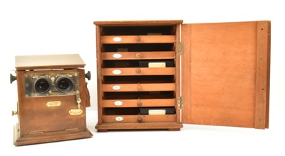 Lot 365 - A late 19th century French mahogany taxiphote...