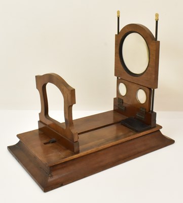 Lot 373 - A large Victorian mahogany stereo graphoscope,...