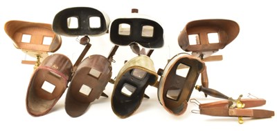 Lot 375 - Eight various sterescope viewers, various...