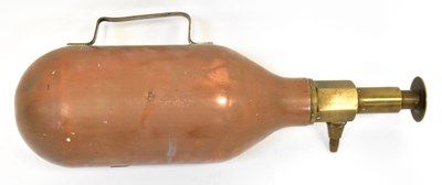 Lot 217 - ICI; a vintage brass and copper fire...
