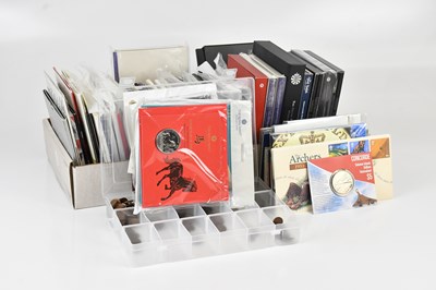 Lot 572 - THE ROYAL MINT; a collection of coin sets and...