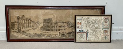 Lot 1131 - JOHN SPEED; a hand coloured engraved map of...