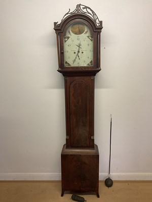 Lot 195 - W ROBSON, N SHIELDS; a mahogany thirty hour...