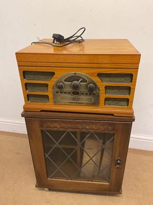 Lot 357 - CROSLEY; a retro record player turntable and...