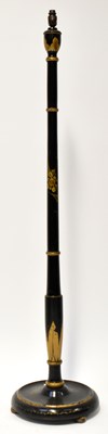 Lot 96 - A black lacquered gilt-heightened chinoiserie...