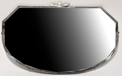 Lot 67 - A 1930s frameless wall mirror with shaped...
