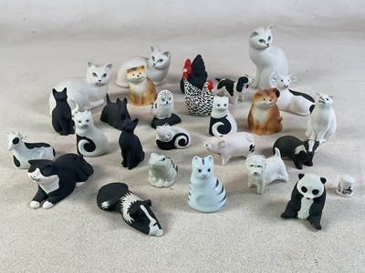 Lot 285 - HIGHBANK PORCELAIN; a quantity of figures of...
