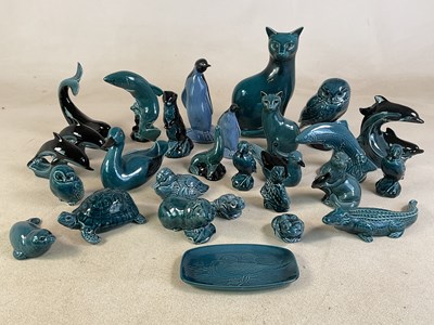 Lot 297 - POOLE POTTERY; a quantity of the 'Blue Glaze'...