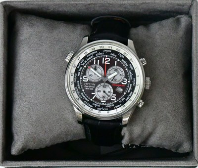 Lot 925 - CITIZEN; an Eco-Drive chronograph gentleman's...
