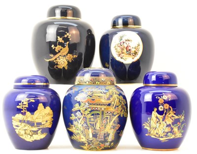 Lot 147 - CARLTON WARE; four ginger jars, three...
