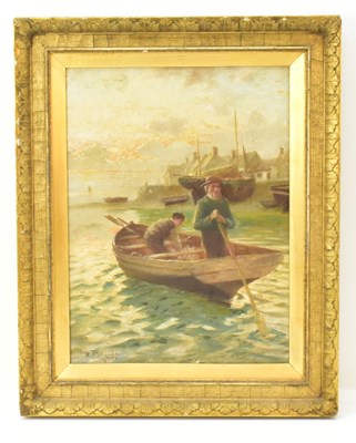 Lot 403 - W. RICHARDS (British, 19th/20th century); oil...