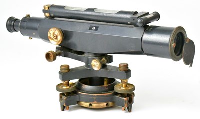 Lot 322 - STANLEY; a theodolite, in original wooden...