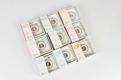 Lot 571 - THE ROYAL MINT; a collection of nine Beatrix...