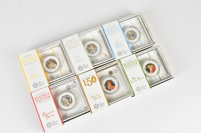 Lot 590 - THE ROYAL MINT; a collection of six Beatrix...