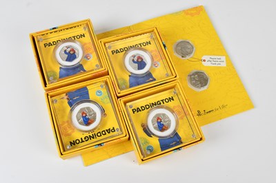Lot 659 - THE ROYAL MINT; four Paddington Bear 2018...